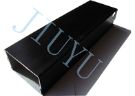 Aluminum Extrusion Stamping Parts , Oxidation Black Rectangular Tube